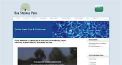 Desktop Screenshot of oakspringspool.com